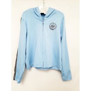 Blue Mossimo Zip Up Hoodie